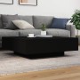 Schwarzer Couchtisch aus Ingenieurholz 100x100x31 cm von , Couchtisch - Ref: Foro24-836596, Preis: 101,35 €, Rabatt: %
