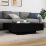 Schwarzer Couchtisch aus Ingenieurholz 100x100x31 cm von , Couchtisch - Ref: Foro24-836596, Preis: 98,86 €, Rabatt: %