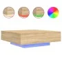 LED-Couchtisch in Sonoma-Eiche mit den Maßen 100x100x31 cm. von , Couchtisch - Ref: Foro24-836604, Preis: 114,18 €, Rabatt: %