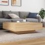 LED-Couchtisch in Sonoma-Eiche mit den Maßen 100x100x31 cm. von , Couchtisch - Ref: Foro24-836604, Preis: 120,31 €, Rabatt: %