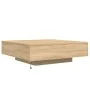 LED-Couchtisch in Sonoma-Eiche mit den Maßen 100x100x31 cm. von , Couchtisch - Ref: Foro24-836604, Preis: 114,18 €, Rabatt: %