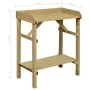 Mesa de jardinera madera de pino impregnada 75x40x90 cm de vidaXL, Soportes para macetas - Ref: Foro24-45302, Precio: 55,67 €...