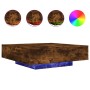LED-beleuchteter Couchtisch aus geräucherter Eiche, 100x100x31 cm. von , Couchtisch - Ref: Foro24-836606, Preis: 117,50 €, Ra...