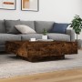 LED-beleuchteter Couchtisch aus geräucherter Eiche, 100x100x31 cm. von , Couchtisch - Ref: Foro24-836606, Preis: 117,50 €, Ra...
