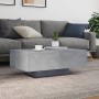 Mesa de centro con luces LED gris hormigón 85x55x31 cm by , Coffee table - Ref: Foro24-836612, Price: 79,64 €, Discount: %