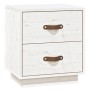 2 solid pine wood bedside tables 40x34x45 cm by vidaXL, Nightstands - Ref: Foro24-818328, Price: 87,11 €, Discount: %