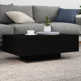 Mesa de centro con luces LED negro 85x55x31 cm by , Coffee table - Ref: Foro24-836610, Price: 68,62 €, Discount: %