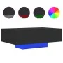 Mesa de centro con luces LED negro 85x55x31 cm by , Coffee table - Ref: Foro24-836610, Price: 68,62 €, Discount: %