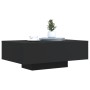 Mesa de centro con luces LED negro 85x55x31 cm by , Coffee table - Ref: Foro24-836610, Price: 62,59 €, Discount: %