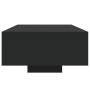 Mesa de centro con luces LED negro 85x55x31 cm by , Coffee table - Ref: Foro24-836610, Price: 62,59 €, Discount: %