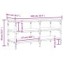 Banco zapatero madera de ingeniería gris Sonoma 100x38,5x49 cm by , Benches for halls and storage - Ref: Foro24-839046, Price...