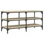 Banco zapatero madera de ingeniería roble Sonoma 100x38,5x49 cm by , Benches for halls and storage - Ref: Foro24-839044, Pric...