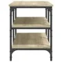 Banco zapatero madera de ingeniería roble Sonoma 100x38,5x49 cm by , Benches for halls and storage - Ref: Foro24-839044, Pric...