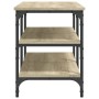 Banco zapatero madera de ingeniería roble Sonoma 100x38,5x49 cm by , Benches for halls and storage - Ref: Foro24-839044, Pric...
