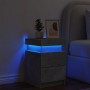 Nachttisch mit LED-Lichtern in Betongrau 35x39x55 cm von , Nachttische - Ref: Foro24-836755, Preis: 83,50 €, Rabatt: %