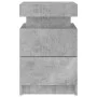 Mesita de noche con luces LED gris hormigón 35x39x55 cm by , Nightstands - Ref: Foro24-836755, Price: 81,80 €, Discount: %