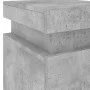 Mesita de noche con luces LED gris hormigón 35x39x55 cm by , Nightstands - Ref: Foro24-836755, Price: 81,80 €, Discount: %