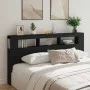 Headboard with LED black engineered wood 200x18.5x103.5 cm by , Headboards and footboards - Ref: Foro24-837366, Price: 98,75 ...