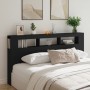 Kopfteil mit LED, schwarzem Holzwerkstoff, 200 x 18,5 x 103,5 cm von , Kopf- und Fußteile - Ref: Foro24-837366, Preis: 101,49...