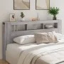 Cabecero LED madera ingeniería gris Sonoma 200x18,5x103,5 cm de , Cabeceros y pies de cama - Ref: Foro24-837370, Precio: 99,9...