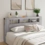 Cabecero LED madera ingeniería gris Sonoma 200x18,5x103,5 cm de , Cabeceros y pies de cama - Ref: Foro24-837370, Precio: 99,9...