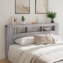 Sonoma gray engineered wood LED headboard 200x18.5x103.5 cm by , Headboards and footboards - Ref: Foro24-837370, Price: 101,4...