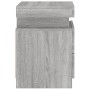 Mesitas de noche con luces LED 2 uds gris Sonoma 35x39x55 cm de , Mesitas de noche - Ref: Foro24-836760, Precio: 111,49 €, De...