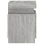 Nachttische mit LED-Lichtern, 2 Stück, in Grau Sonoma, 35x39x55 cm. von , Nachttische - Ref: Foro24-836760, Preis: 106,64 €, ...