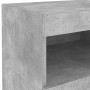 Mesita de noche con luces LED gris hormigón 50x40x45 cm by , Nightstands - Ref: Foro24-836769, Price: 53,03 €, Discount: %