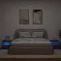 Mesitas de noche con luces LED 2 uds roble marrón 50x40x45 cm de , Mesitas de noche - Ref: Foro24-836776, Precio: 89,06 €, De...