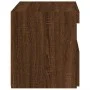 Mesitas de noche con luces LED 2 uds roble marrón 50x40x45 cm de , Mesitas de noche - Ref: Foro24-836776, Precio: 89,06 €, De...