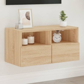 TV-Wandmöbel aus Sonoma-Eichenfurnier, 60x30x30 cm. von , TV-Möbel - Ref: Foro24-836858, Preis: 44,04 €, Rabatt: %