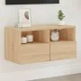 TV-Wandmöbel aus Sonoma-Eichenfurnier, 60x30x30 cm. von , TV-Möbel - Ref: Foro24-836858, Preis: 43,27 €, Rabatt: %