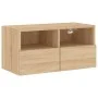 TV-Wandmöbel aus Sonoma-Eichenfurnier, 60x30x30 cm. von , TV-Möbel - Ref: Foro24-836858, Preis: 43,27 €, Rabatt: %