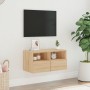 TV-Wandmöbel aus Sonoma-Eichenfurnier, 60x30x30 cm. von , TV-Möbel - Ref: Foro24-836858, Preis: 44,04 €, Rabatt: %