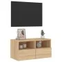 TV-Wandmöbel aus Sonoma-Eichenfurnier, 60x30x30 cm. von , TV-Möbel - Ref: Foro24-836858, Preis: 43,27 €, Rabatt: %
