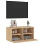 TV-Wandmöbel aus Sonoma-Eichenfurnier, 60x30x30 cm. von , TV-Möbel - Ref: Foro24-836858, Preis: 43,27 €, Rabatt: %