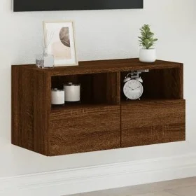 Wand-TV-Möbel aus braunem Eichenfurnierholz 60x30x30 cm von , TV-Möbel - Ref: Foro24-836866, Preis: 43,81 €, Rabatt: %