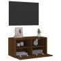 Wand-TV-Möbel aus braunem Eichenfurnierholz 60x30x30 cm von , TV-Möbel - Ref: Foro24-836866, Preis: 44,49 €, Rabatt: %