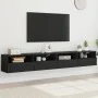 Wand-TV-Möbel 2 Stück aus schwarzem Ingenieurholz 100x30x30 cm von , TV-Möbel - Ref: Foro24-836885, Preis: 104,48 €, Rabatt: %