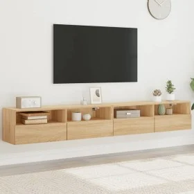Wandmöbel für TV, 2 Stück, Eiche Sonoma Holz, 100x30x30 cm. von , TV-Möbel - Ref: Foro24-836887, Preis: 84,24 €, Rabatt: %