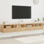 Wandmöbel für TV, 2 Stück, Eiche Sonoma Holz, 100x30x30 cm. von , TV-Möbel - Ref: Foro24-836887, Preis: 84,24 €, Rabatt: %