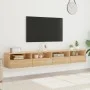 Wandmöbel für TV, 2 Stück, Eiche Sonoma Holz, 100x30x30 cm. von , TV-Möbel - Ref: Foro24-836887, Preis: 84,24 €, Rabatt: %