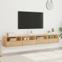 Wandmöbel für TV, 2 Stück, Eiche Sonoma Holz, 100x30x30 cm. von , TV-Möbel - Ref: Foro24-836887, Preis: 85,53 €, Rabatt: %
