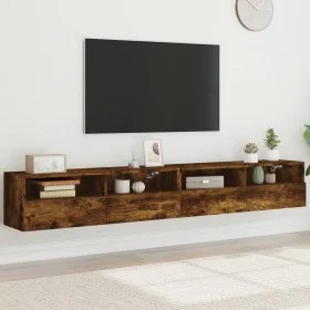 TV-Wandmöbel 2 Stück Eichenholz geräuchert 100x30x30 cm von , TV-Möbel - Ref: Foro24-836891, Preis: 99,51 €, Rabatt: %