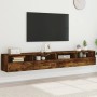 TV-Wandmöbel 2 Stück Eichenholz geräuchert 100x30x30 cm von , TV-Möbel - Ref: Foro24-836891, Preis: 101,17 €, Rabatt: %