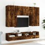 TV-Wandmöbel 2 Stück Eichenholz geräuchert 100x30x30 cm von , TV-Möbel - Ref: Foro24-836891, Preis: 101,17 €, Rabatt: %
