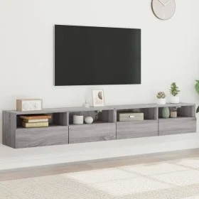 Wand-TV-Möbel 2 Stück in Sonoma-Grau aus Holz 100x30x30 cm von , TV-Möbel - Ref: Foro24-836893, Preis: 104,69 €, Rabatt: %