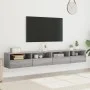Wand-TV-Möbel 2 Stück in Sonoma-Grau aus Holz 100x30x30 cm von , TV-Möbel - Ref: Foro24-836893, Preis: 104,69 €, Rabatt: %