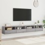 Wand-TV-Möbel 2 Stück in Sonoma-Grau aus Holz 100x30x30 cm von , TV-Möbel - Ref: Foro24-836893, Preis: 106,56 €, Rabatt: %